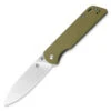 QSP Knife Parrot QS102-G, 3.25" D2 Satin Plain Blade, Green Micarta Handle