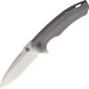 QSP Knife Woodpecker - Gray Ti (3.75" M390 Two-Tone Satin) QS116-A