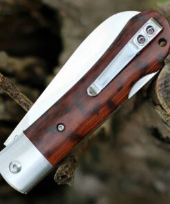 QSP Knife Worker Lockback QS128C, 3.5" Bohler N690 Satin Sheepsfoot Blade, Snakewood Handle -Knifeworks Sales Store QS128C.2 73434.1603809948