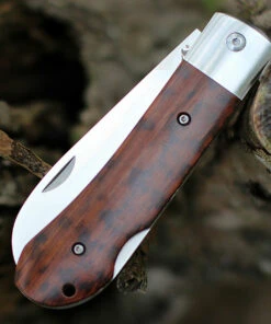 QSP Knife Worker Lockback QS128C, 3.5" Bohler N690 Satin Sheepsfoot Blade, Snakewood Handle -Knifeworks Sales Store QS128C.3 26507.1603809948