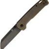 QSP Knife QSP Penguin Brass (3" D2 Black SW) QS130-G