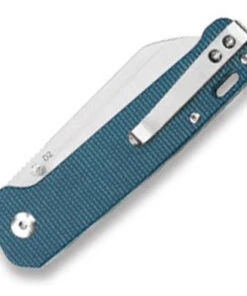 QSP Knife QSP Penguin Blue Micarta (3" D2 Two-Tone Satin) QS130-H -Knifeworks Sales Store QS130H 1 18511.1621521107