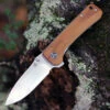 QSP Knife Hawk Linerlock QS131-D, 3.225" CPM S35VN Plain Blade, Verawood Handle
