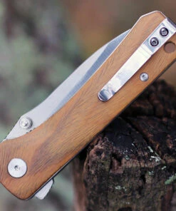 QSP Knife Hawk Linerlock QS131-D, 3.225" CPM S35VN Plain Blade, Verawood Handle -Knifeworks Sales Store QS131D.2 70566.1603827530