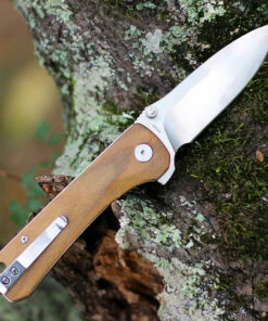 QSP Knife Hawk Linerlock QS131-D, 3.225" CPM S35VN Plain Blade, Verawood Handle -Knifeworks Sales Store QS131D 12813.1603826382