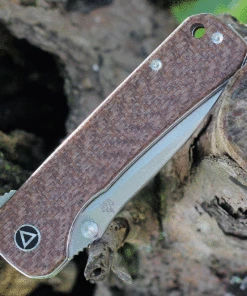 QSP Knife Hawk, QS131-G, 3.25" Sandvik 14C28N, Two-Toned Satin Blade, Brown Linen Micarta Handle 5 QSP Knife Hawk, QS131-G, 3.25" Sandvik 14C28N, Two-Toned Satin Blade, Brown Linen Micarta Handle -Knifeworks Sales Store QS131g.2 67883.1624392352