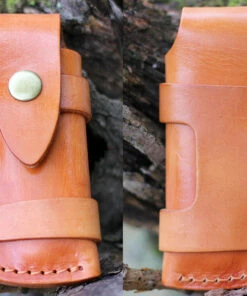 QSP Knife Mustang Lockback QS132, 3.125" M390 Satin Plain Blade, Raffir Stabilized Wood w/Mammoth Molar Inlay Handle -Knifeworks Sales Store QS132.4 75751.1603917938