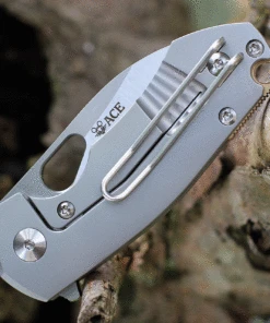 GiantMouse ACE Riv Flipper Elmax Stonewashed Titanium Handle 9 GiantMouse ACE Riv Flipper Elmax Stonewashed Titanium Handle -Knifeworks Sales Store RIV Titanium.4 82239.1627933389