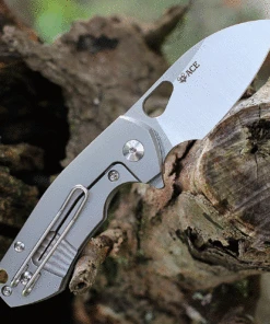 GiantMouse ACE Riv Flipper Elmax Stonewashed Titanium Handle 6 GiantMouse ACE Riv Flipper Elmax Stonewashed Titanium Handle -Knifeworks Sales Store RIV Titanium 97552.1627933389