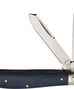Rough Ryder Mini Trapper - Denim Micarta (2.3" T-10) RR2187