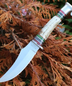 Rough Ryder Stag Skinner - Red / Green Stag (5" Satin SS) RR2248