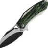 Rough Ryder Bullfrog A/O - Blk / Green G10 (2.4" Two-Tone) RR2258