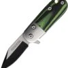 Rough Ryder Tadpole A/O - Blk / Green G-10 (1.5" Two-tone SS) RR2313