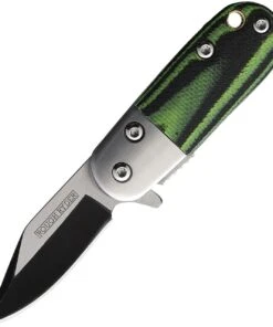 Rough Ryder Tadpole A/O - Blk / Green G-10 (1.5" Two-tone SS) RR2313