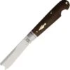 Rough Ryder Reserve One Arm Razor - Brown Micarta (3.0" D2 Razor) RRR001BM
