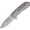 DPX Gear RYP Harsey Demo RPDMF001, 3.15" M390 Stonewashed Plain Blade, 3D textured Titanium Handles