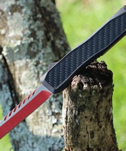 EOS - Elite Outfitting Solutions EOS Harpoon OTF Automatic - Black / CF Alum. (3.75" Red Tanto) HAR-01