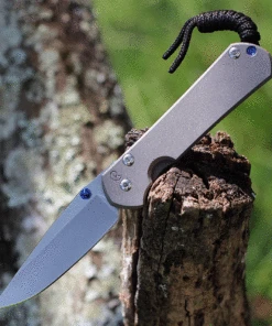 Chris Reeve Knives Small Sebenza 31, 2.99" CPM S45VN Stonewashed Drop Point Blade (S31-1000)