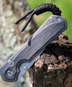 Chris Reeve Knives Small Sebenza 31, 2.99" S45VN Drop Point, Black Canvas Micarta Inlays (S31-1200) -Knifeworks Sales Store S31 1200 57263.1628110375