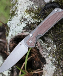 Chris Reeve Small Sebenza 31, 2.99" S45VN Drop Point, Natural Canvas Micarta Inlays(S31-1212)
