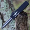 Templar Knife Co. Templar Premium Lightweight Small OTF -Alum. Blk CATI (3" D2 Blk Dagger) SA-AR15-12-1