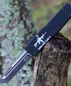 Templar Knife Co. Templar Premium Lightweight Small OTF -Alum. Blk CATI (3" D2 Blk Tanto) SA-AR15-22-1