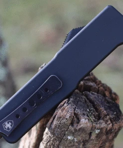 Templar Knife Co. Templar Premium Lightweight Large OTF - Blk Rubber (3.55" D2 Blk Tanto) LA-BR-22-1 -Knifeworks Sales Store SABR 87345.1634667249