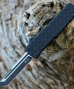Templar Knife Co. Templar Premium Lightweight Small OTF- Blk Diamond (3" D2 Blk Tanto) SA-DPG-22-1