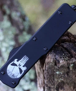 Templar Knife Co. Templar Premium Lightweight Small OTF -Alum. Fallen (3" D2 Blk Drop Point) SA-FL-32-1 -Knifeworks Sales Store SAFL.1 38867.1634840613