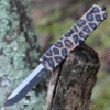 Templar Knife Co. Templar Premium Lightweight Small OTF -Alum. Leopard (3" D2 Blk Drop Point) SA-LPD-32-1