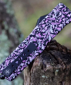 Templar Knife Co. Templar Premium Lightweight Small OTF -Alum. Pink Fleur (3" D2 Blk Drop Point) SA-PKF-32-1 8 Templar Knife Co. Templar Premium Lightweight Small OTF -Alum. Pink Fleur (3" D2 Blk Drop Point) SA-PKF-32-1 -Knifeworks Sales Store SAPKF 32476.1634829196