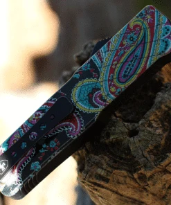 Templar Knife Co. Templar Premium Lightweight Small OTF -Alum. Quilt (3" D2 Blk Tanto) SA-QT-22-1 -Knifeworks Sales Store SAQT.1 38606.1635349307