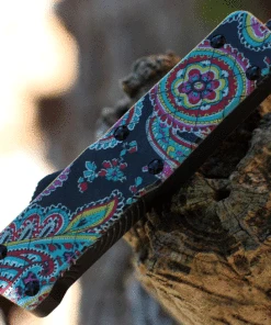 Templar Knife Co. Templar Premium Lightweight Small OTF -Alum. Quilt (3" D2 Blk Tanto) SA-QT-22-1 -Knifeworks Sales Store SAQT 45351.1635349307