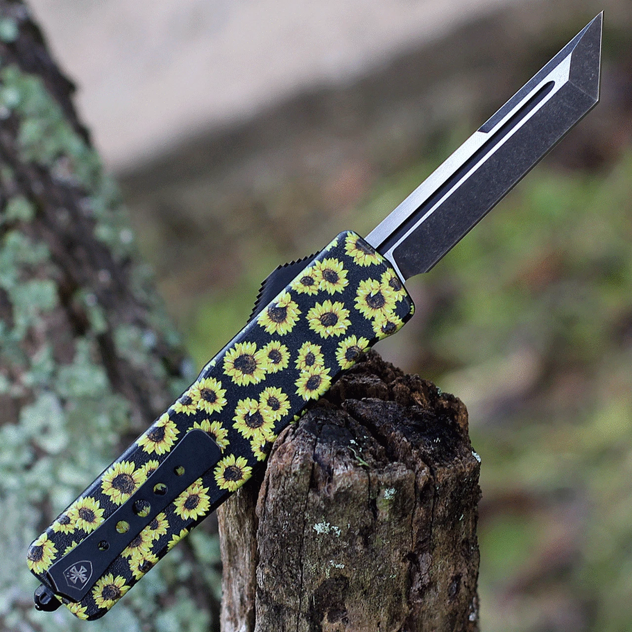 Templar Knife Co. Templar Premium Lightweight Small OTF -Alum. Sunflower (3" D2 Blk Tanto) SA-SUN-22-1 2 Templar Knife Co. Templar Premium Lightweight Small OTF -Alum. Sunflower (3" D2 Blk Tanto) SA-SUN-22-1 - Image 2