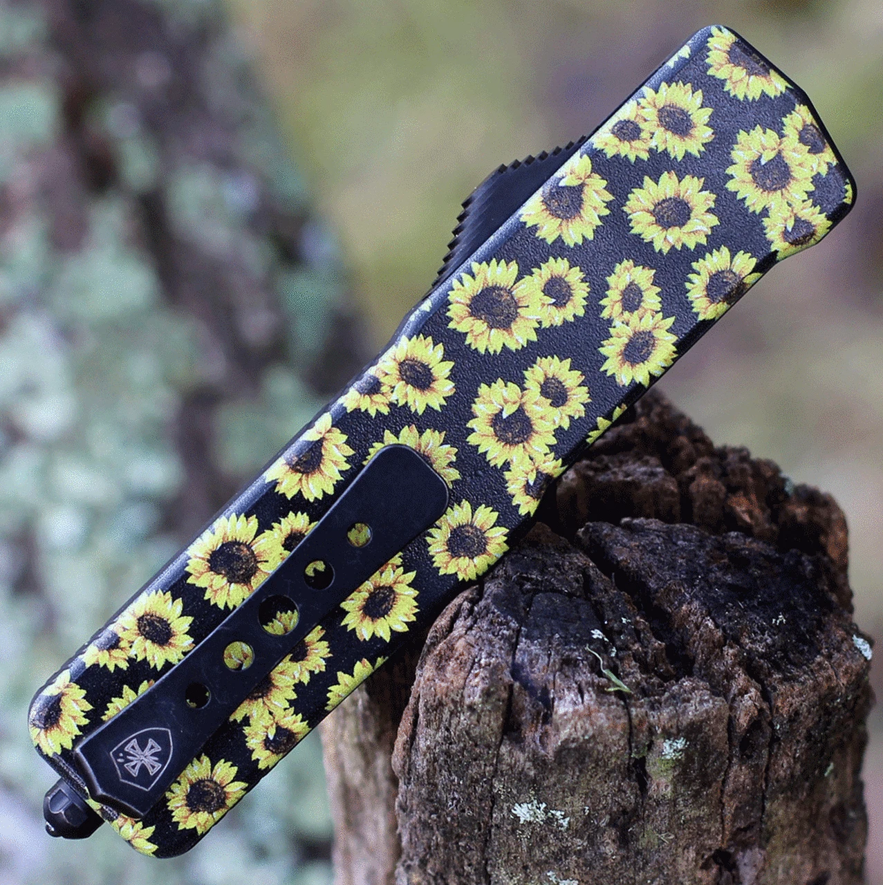 Templar Knife Co. Templar Premium Lightweight Small OTF -Alum. Sunflower (3" D2 Blk Tanto) SA-SUN-22-1 4 Templar Knife Co. Templar Premium Lightweight Small OTF -Alum. Sunflower (3" D2 Blk Tanto) SA-SUN-22-1 - Image 4