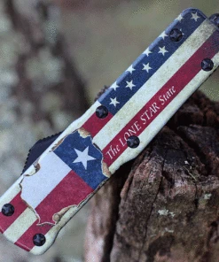 Templar Knife Co. Templar Premium Lightweight Small OTF -Alum. Texan (3" D2 Blk Tanto) SA-TX-22-1 -Knifeworks Sales Store SATX.1 68363.1634657340