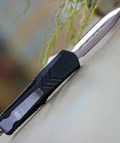 CobraTec Black FS-X OTF Knife CTKSBLKFS-XSDAGNS, 2.75" D2 Steel Dagger Blade, Black Aluminum Handle -Knifeworks Sales Store SBLKFS XSDAGNS.2 94458.1598966905