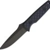 Spartan Blades Alala Fixed Blade 4BKBK, 3.7" 1095 Cro-Van Black Plain Blade, Black Micarta Handle