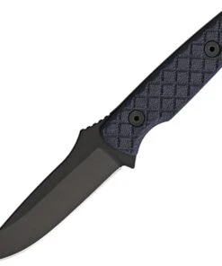 Spartan Blades Alala Fixed Blade 4BKBK, 3.7" 1095 Cro-Van Black Plain Blade, Black Micarta Handle