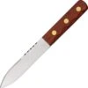 J. Adams Sheffield England J.A. Sheffield England Green River Knife, Carbon Steel, Brown Hardwood Handle