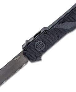 Hogue SIG Sauer Compound Tactical OTF 36022, 3.5" S30V Gray Cerakote Finish Tanto Plain Blade, Solid Black G-10 Handle