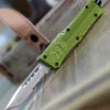 CobraTec Knives SODCTK-1STS Small CTK-1 OD Green, 2.75" D2 Steel Tanto Serrated Blade, Aluminum Handle