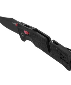 SOG 11120157 Trident MK3 AT-XR 3.75 " D2 Black Plain Edge, Red and Black GRN Handles -Knifeworks Sales Store SOG11.12.01.57.1 97410.1589386473