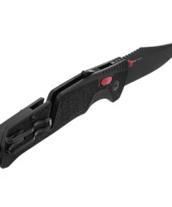 SOG 11120157 Trident MK3 AT-XR 3.75 " D2 Black Plain Edge, Red and Black GRN Handles -Knifeworks Sales Store SOG11.12.01.57.5 03218.1589386474