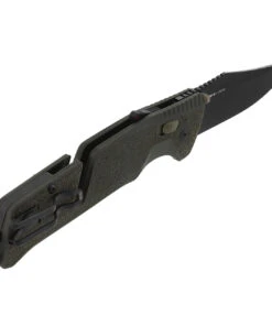 SOG 11120357 Trident MK3 AT-XR 3.75" D2 Black Plain Edge, Olive Drab GRN Handles -Knifeworks Sales Store SOG11120357.6 68761.1589491150
