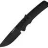 Sog Flash 11180157 MK3 AT-XR 3.45" D2 Plain Edge, Blackout GRN Handles