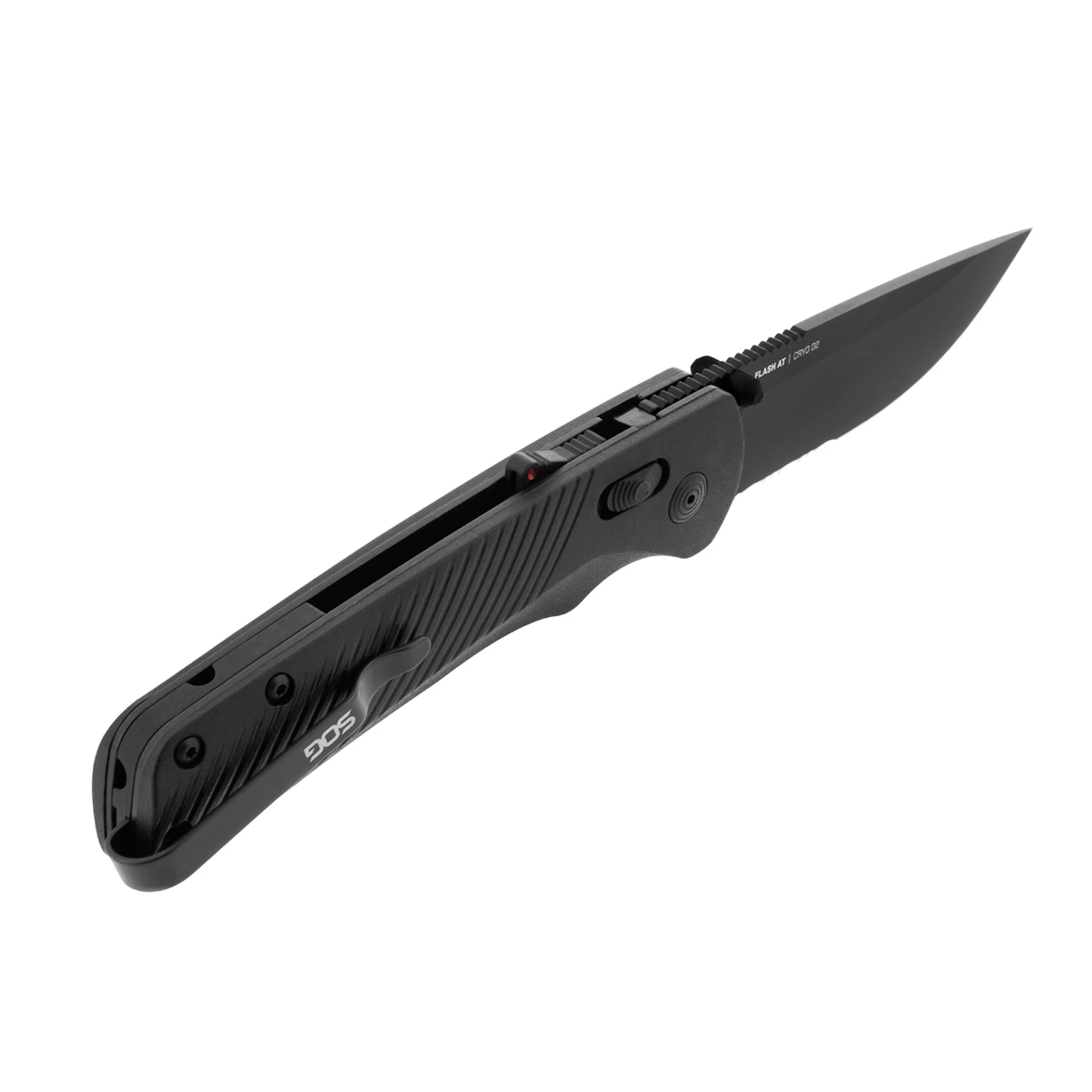 SOG Flash 11180257 MK3 AT-XR 3.45" Partially Serrated Edge, Blackout GRN Handles 2 SOG Flash 11180257 MK3 AT-XR 3.45" Partially Serrated Edge, Blackout GRN Handles - Image 2