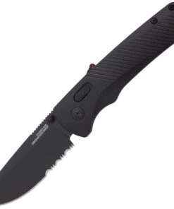 SOG Flash 11180257 MK3 AT-XR 3.45" Partially Serrated Edge, Blackout GRN Handles