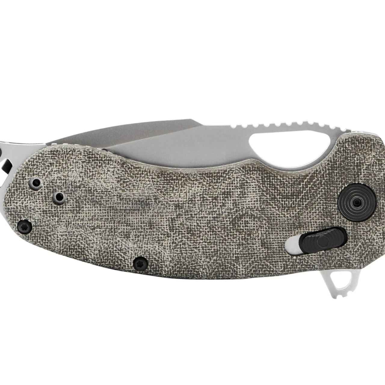 SOG Kiku XR Folding Knife 3.03" CTS XHP Satin Blade, Natural Linen Micarta Handles 3 SOG Kiku XR Folding Knife 3.03" CTS XHP Satin Blade, Natural Linen Micarta Handles - Image 3