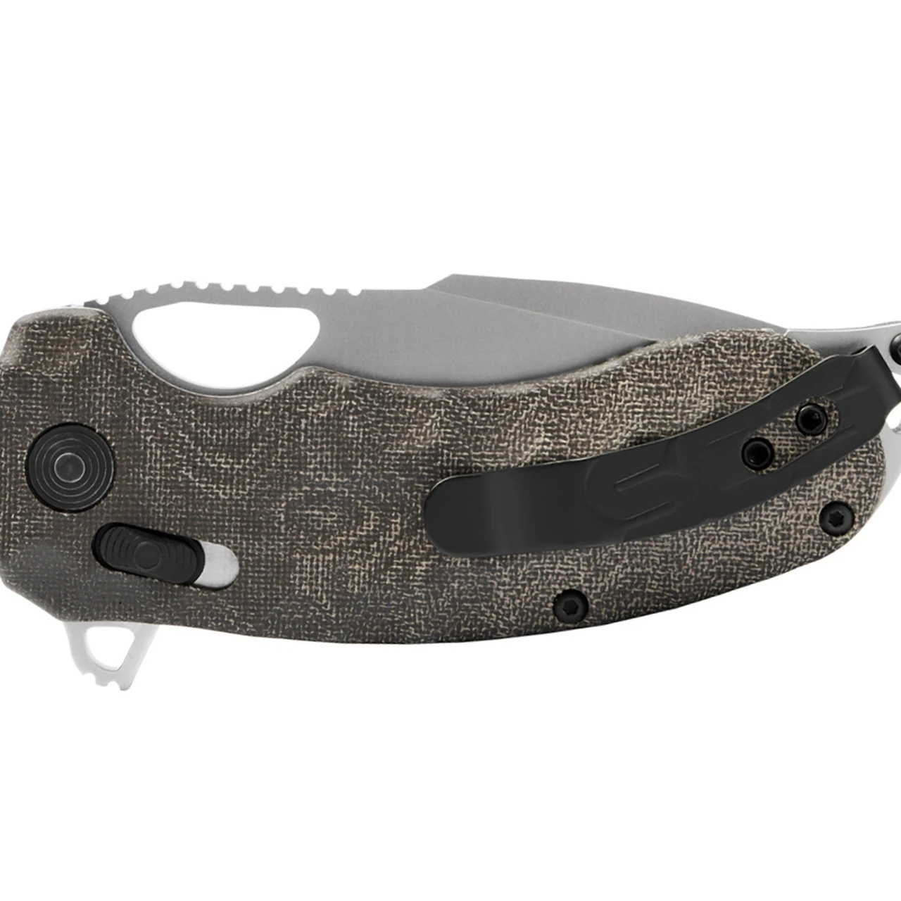 SOG Kiku XR Folding Knife 3.03" CTS XHP Satin Blade, Natural Linen Micarta Handles 4 SOG Kiku XR Folding Knife 3.03" CTS XHP Satin Blade, Natural Linen Micarta Handles - Image 4